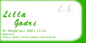 lilla godri business card
